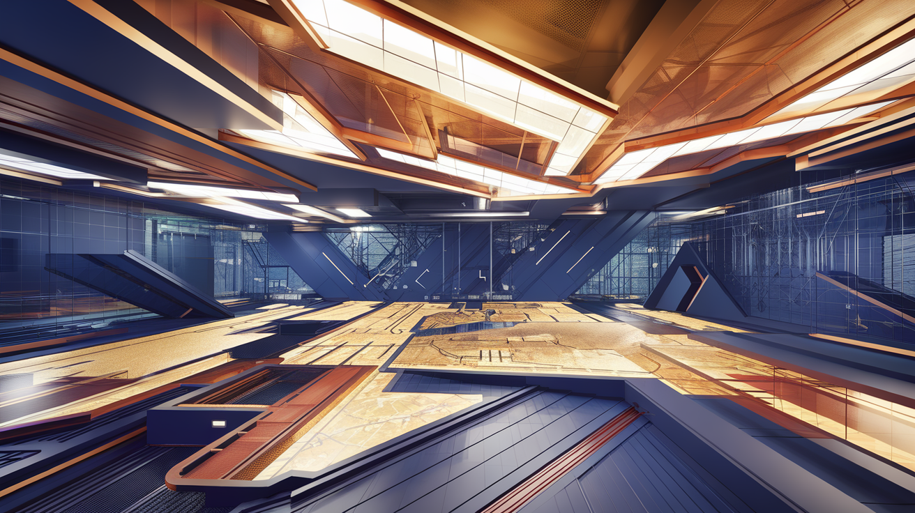 Abstract command center design representing spiritual warfare strategy and prayer organization